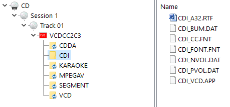 CD-i and VCD formats